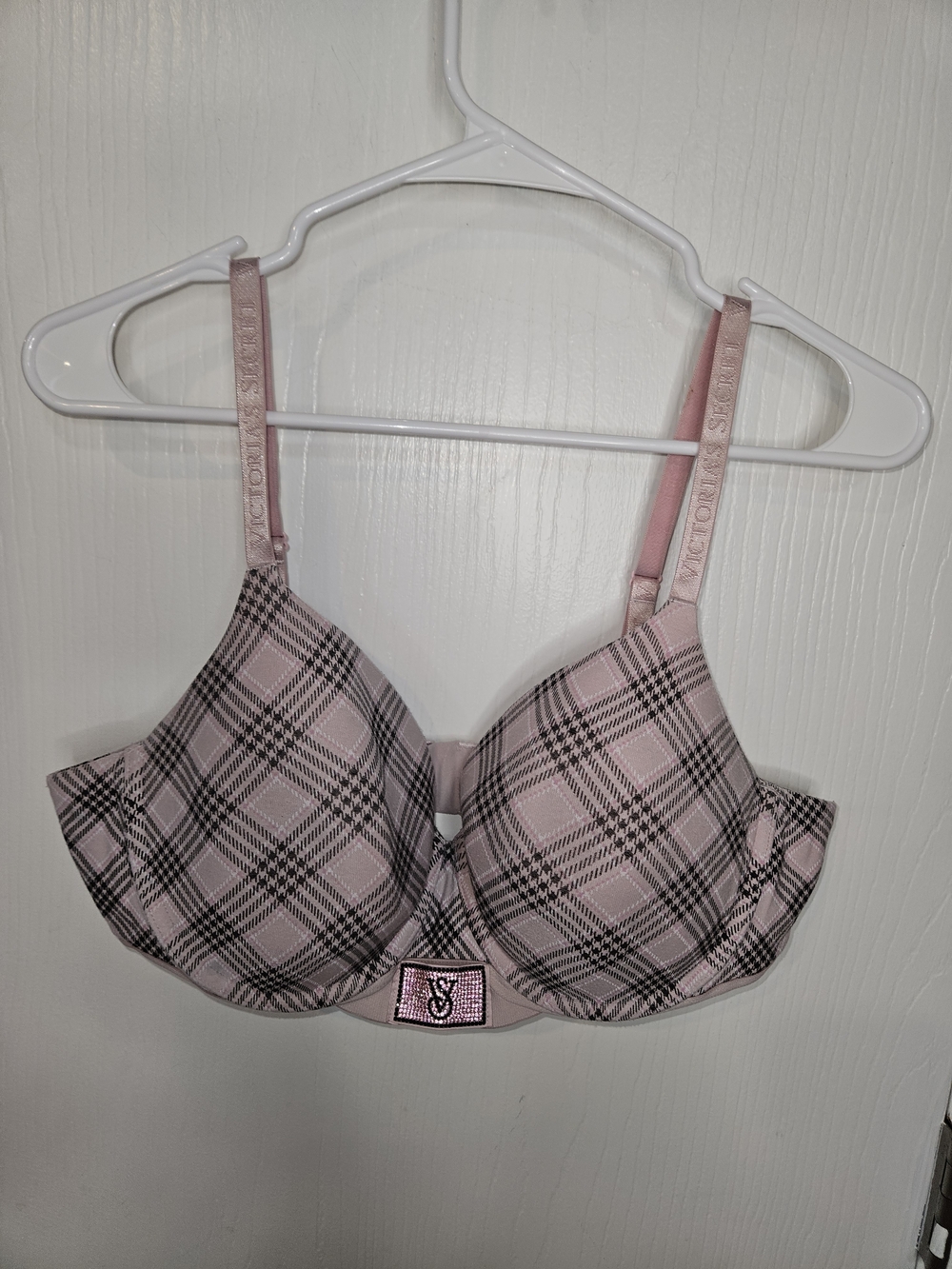 Victoria's Secret Pink Plaid Push-Up Bra